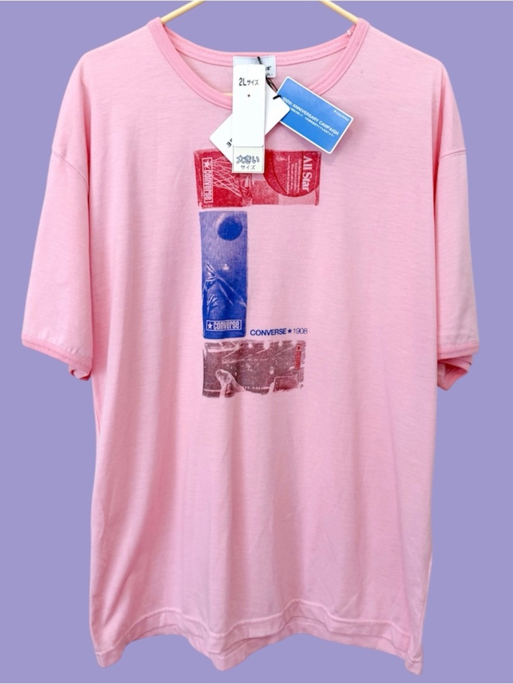 Dead stock NWT converse Japan anniversary ringer tee